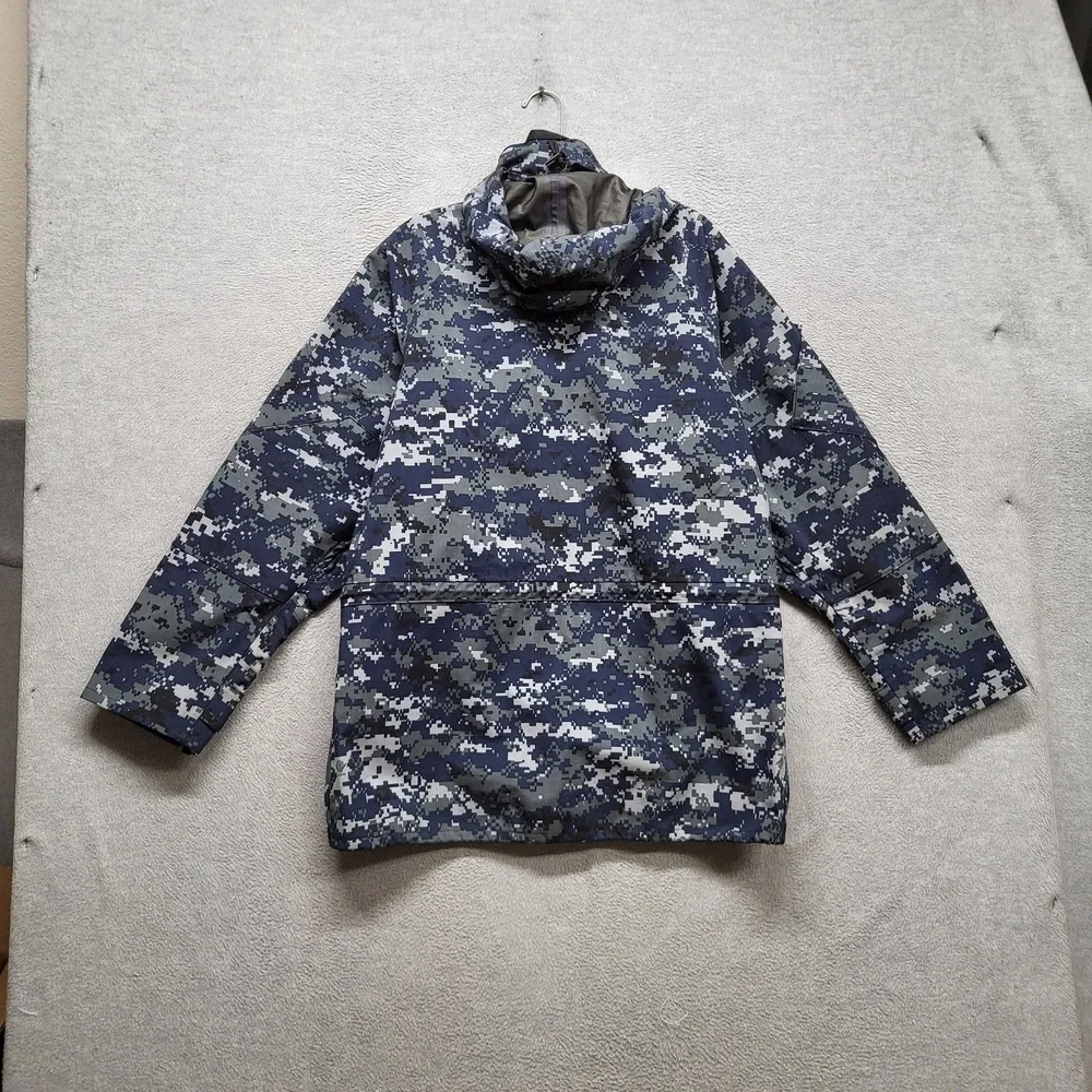 US Navy Men Jacket S Navy Blue Parka NWU Type III‎ Laminate Nylon PTFE